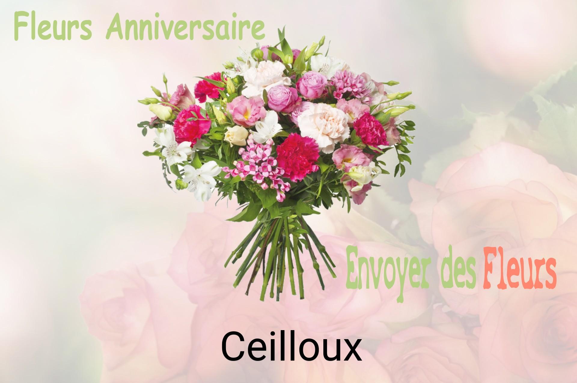 Bouquet de fleurs d’anniversaire livré à Ceilloux